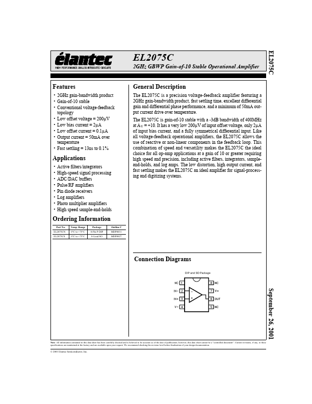 EL2075C Elantec