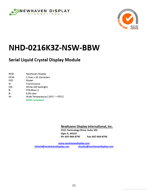 NHD-0216K3Z-NSW-BBW
