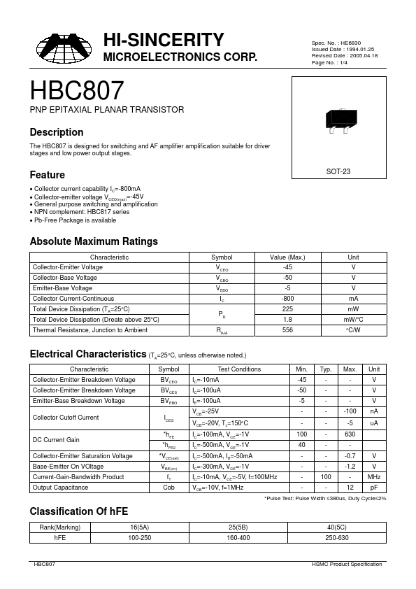 HBC807