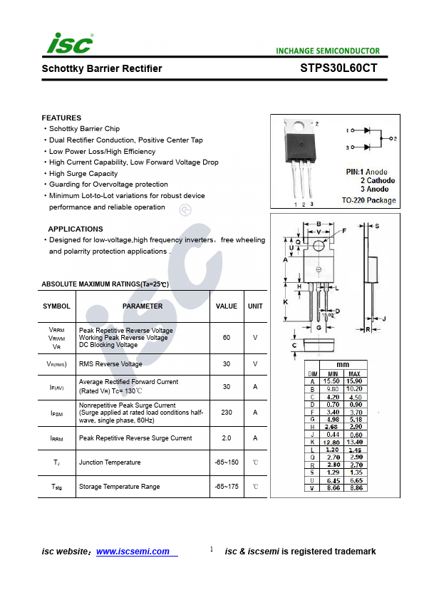 STPS30L60CT