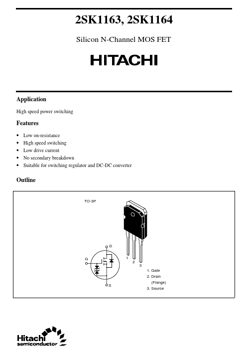 2SK1163 Hitachi Semiconductor