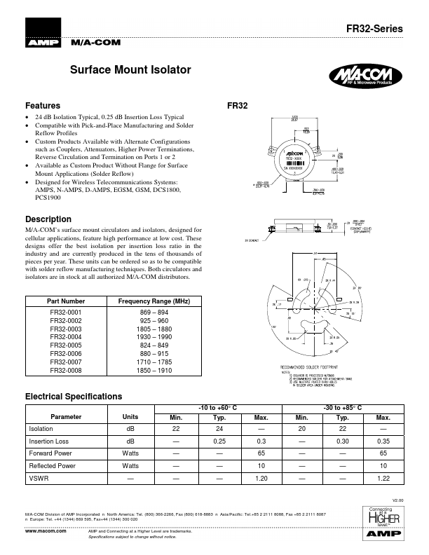 FR32-0001 Tyco Electronics