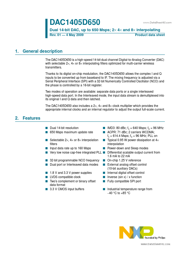 DAC1405D650 NXP Semiconductors