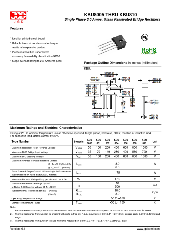 KBU8005 JGD