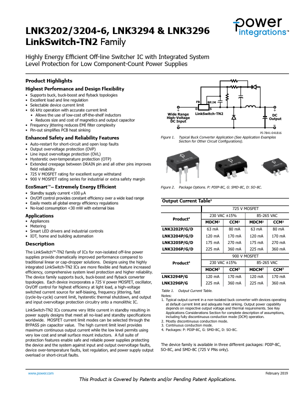 LNK3296 Power Integrations