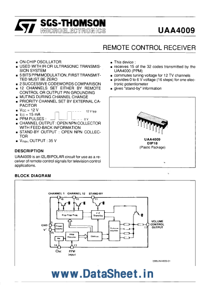 UAA4009 ST Microelectronics
