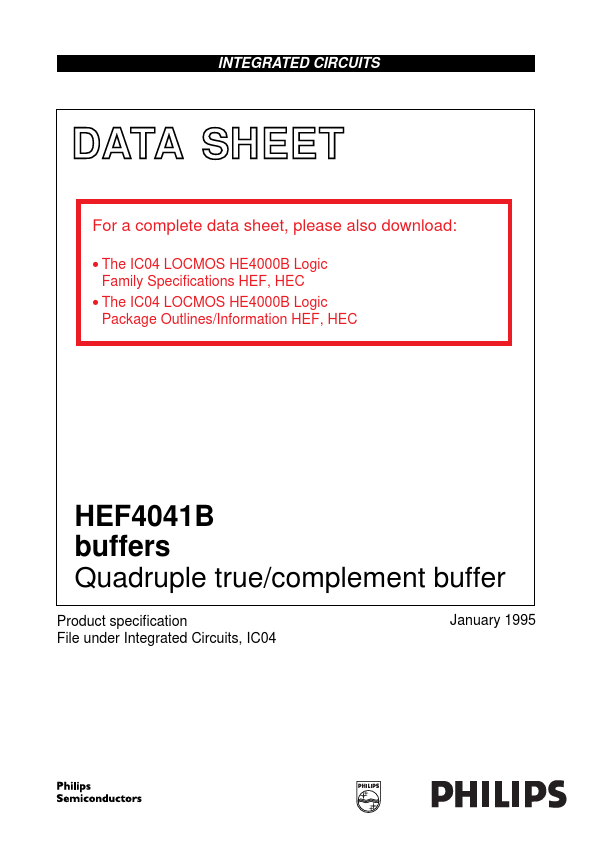 <?=HEF4041B?> डेटा पत्रक पीडीएफ