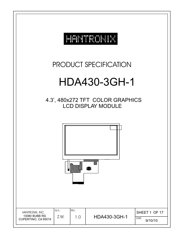 <?=HDA430-3GH-1?> डेटा पत्रक पीडीएफ
