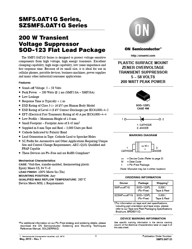 SMF28AG ON Semiconductor