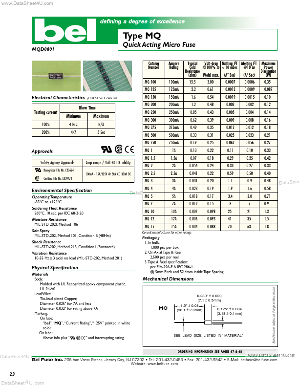 MQ10 Bel Fuse