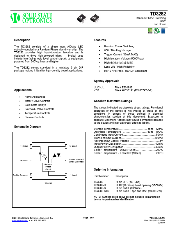 TD3282 Solid State Optronic