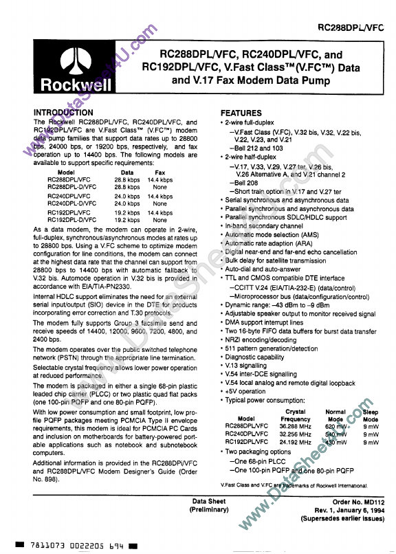 RC288DPL Rockwell