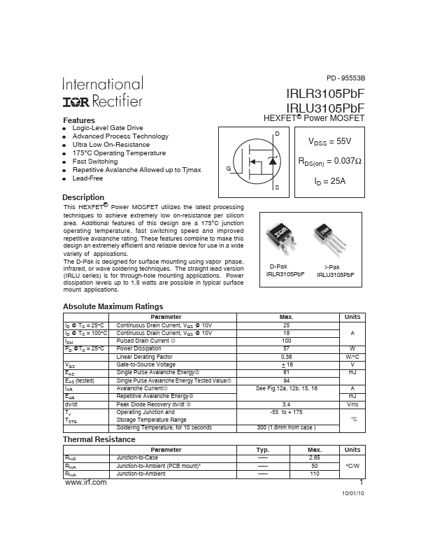 IRLR3105PBF