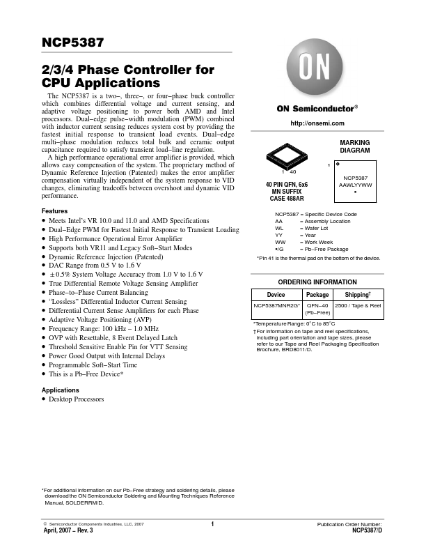 NCP5387 ON Semiconductor