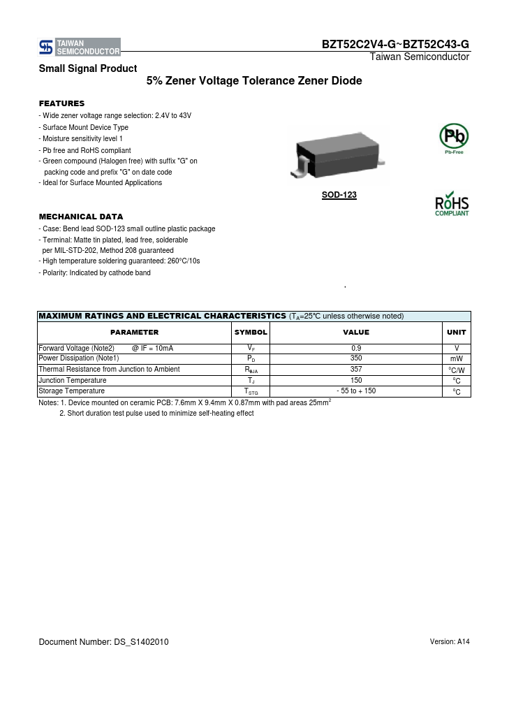 BZT52C10-G