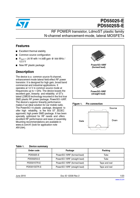 <?=PD55025S-E?> डेटा पत्रक पीडीएफ