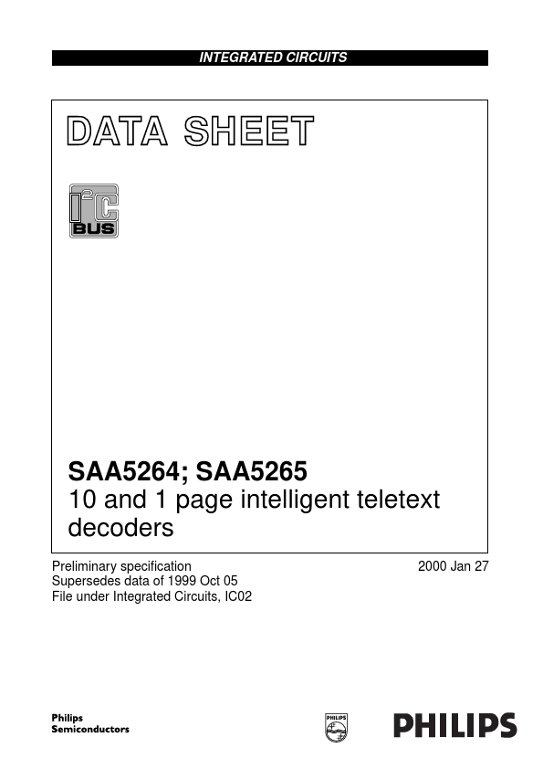 <?=SAA5265?> डेटा पत्रक पीडीएफ