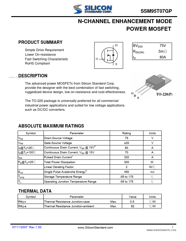 SSM95T07GP