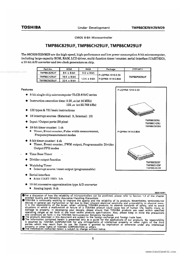 TMP86C829F