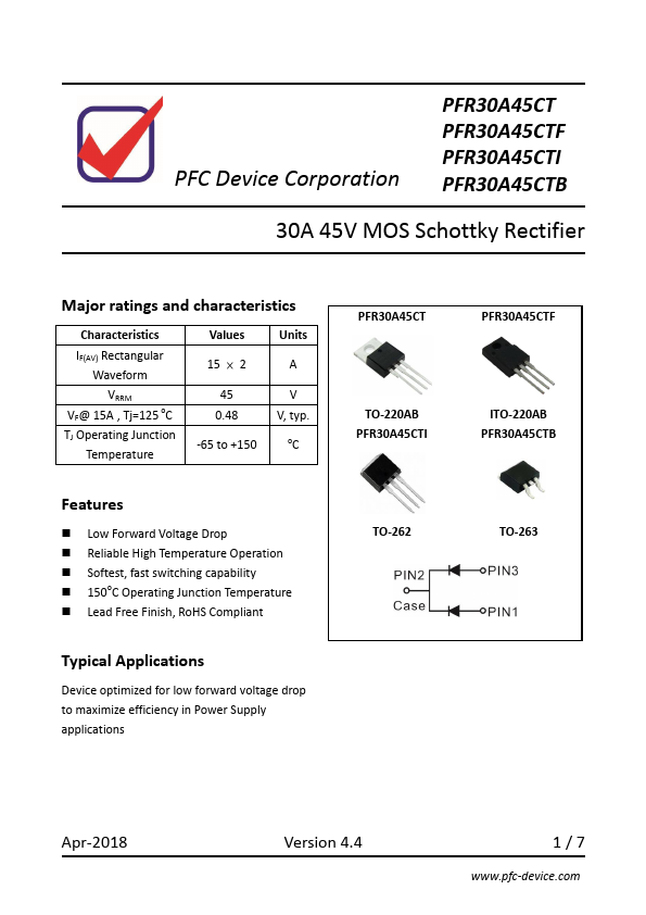 PFR30A45CTI