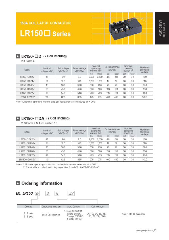 LR150-2P12V