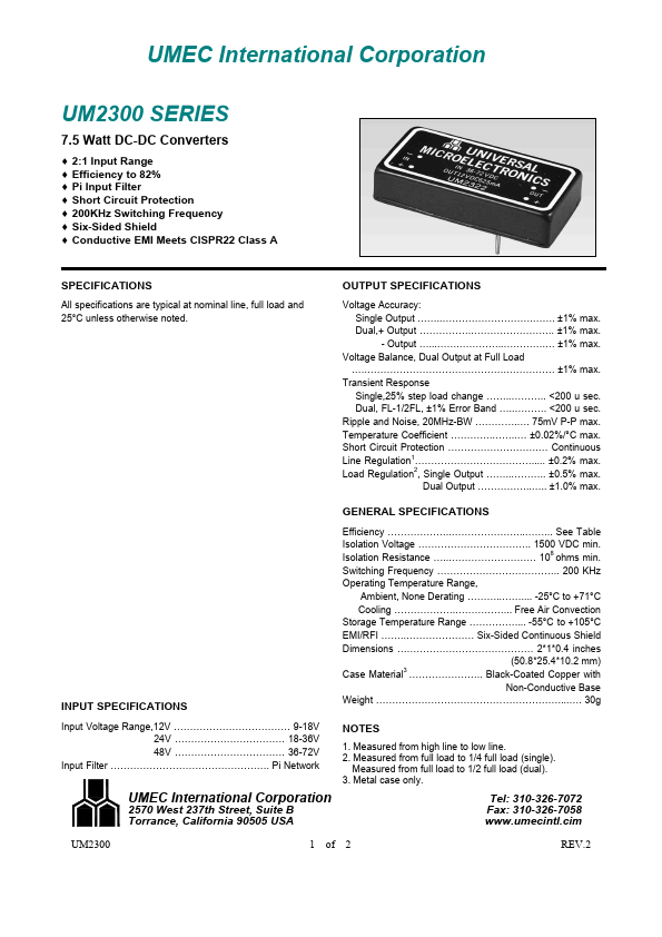 UM2302 Universal Microelectronic