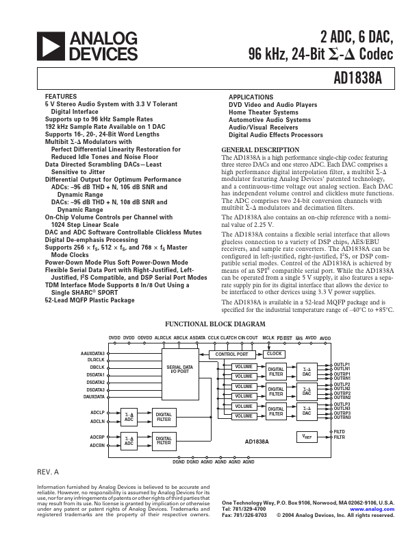 AD1838A Analog Devices