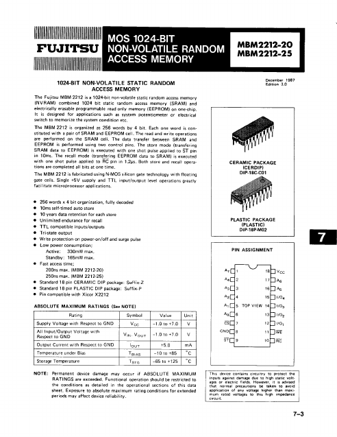 MBM2212-20 Fujitsu Media Devices