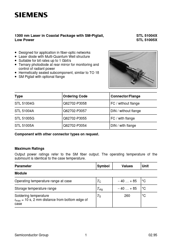 <?=STL51005x?> डेटा पत्रक पीडीएफ