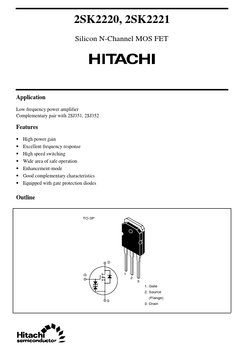 K2221 Hitachi Semiconductor