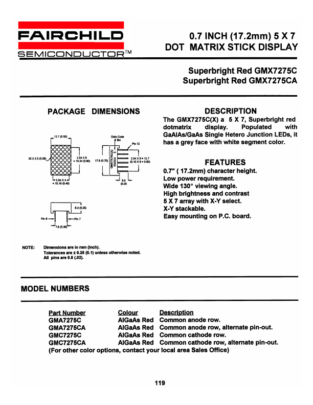 GMX7275CA Fairchild Semiconductor