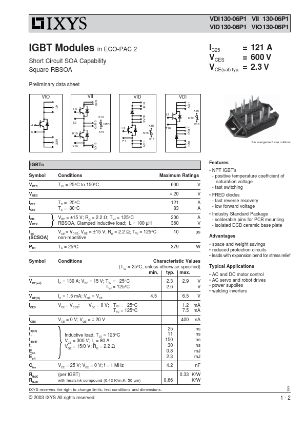 <?=VDI130-06P1?> डेटा पत्रक पीडीएफ