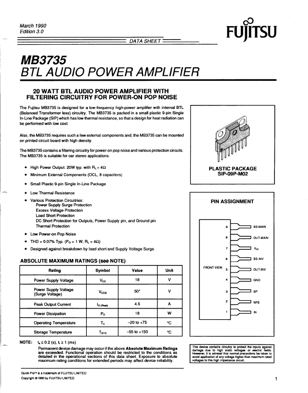 MB3735 Fujitsu