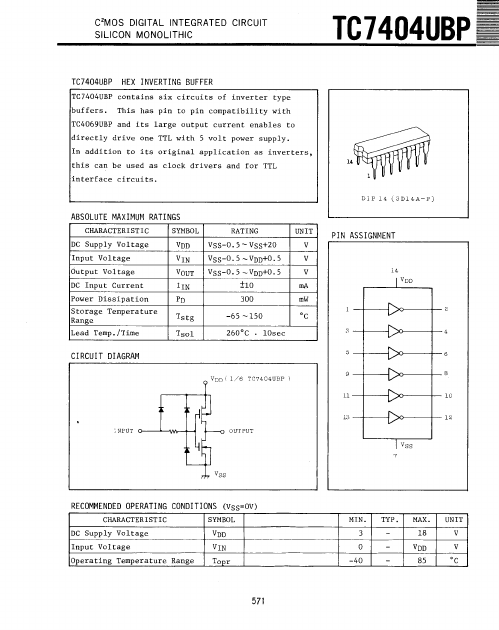 TC7404UBP