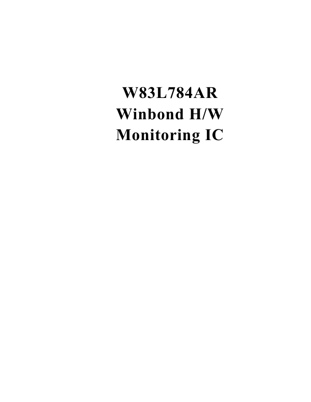 W83L784AR Winbond