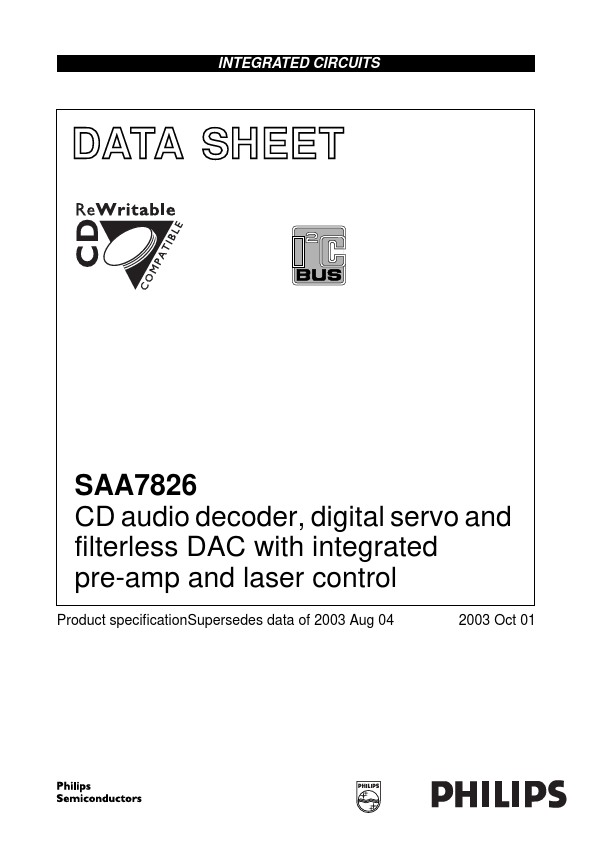 <?=SAA7826?> डेटा पत्रक पीडीएफ
