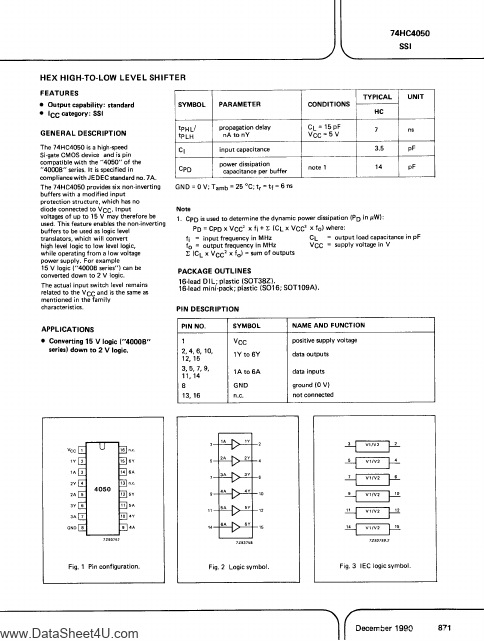 PC74HCT4050