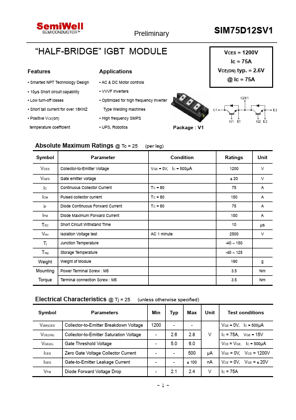 SIM75D12SV1