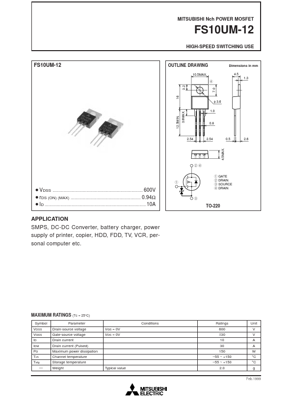 FS10UM-12 Mitsubishi