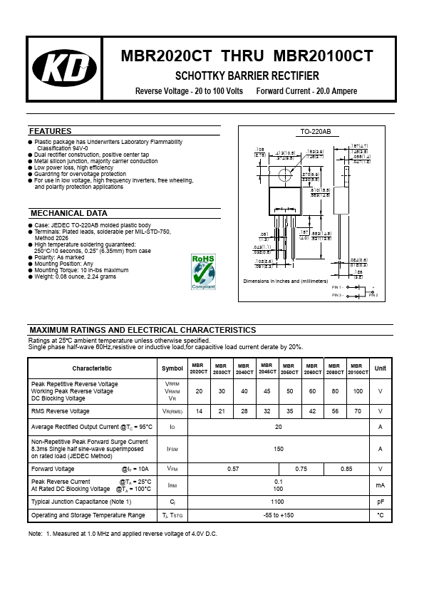 MBR2020CT KD