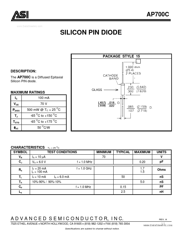 AP700C Advanced Semiconductor