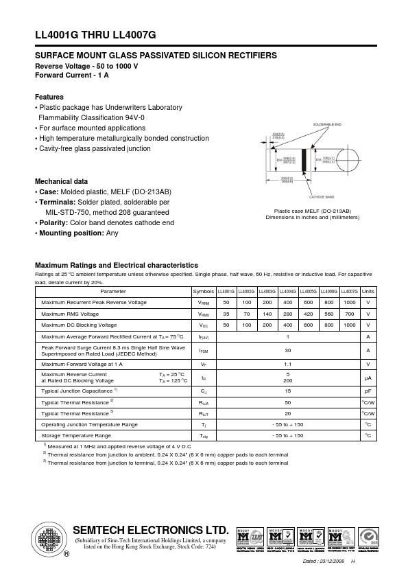 LL4001G SEMTECH