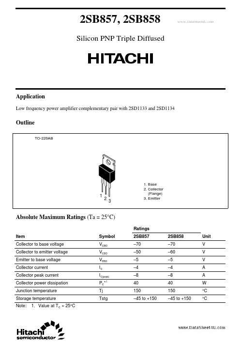 B858 Hitachi Semiconductor