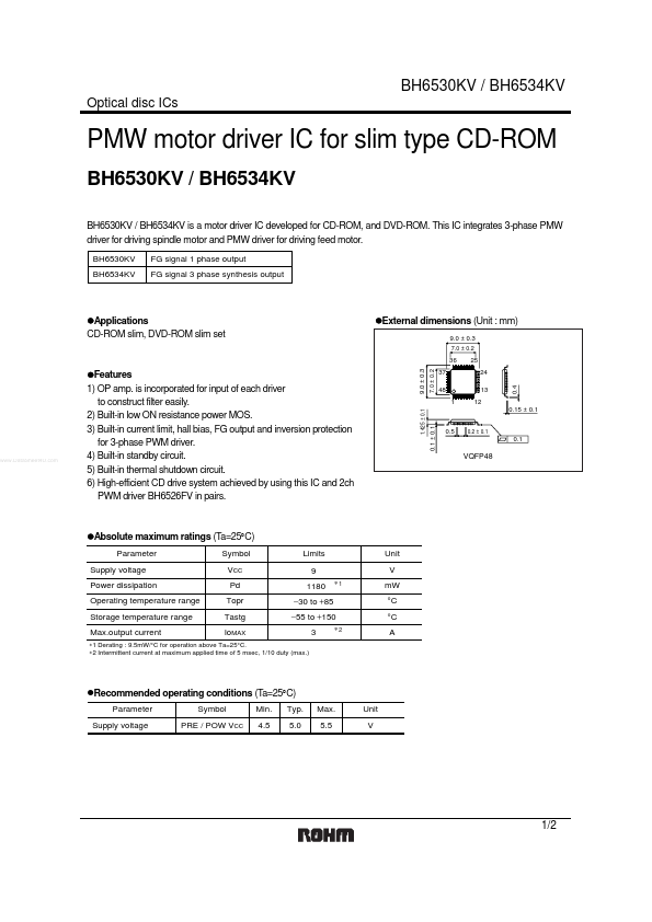 <?=BH6530KV?> डेटा पत्रक पीडीएफ