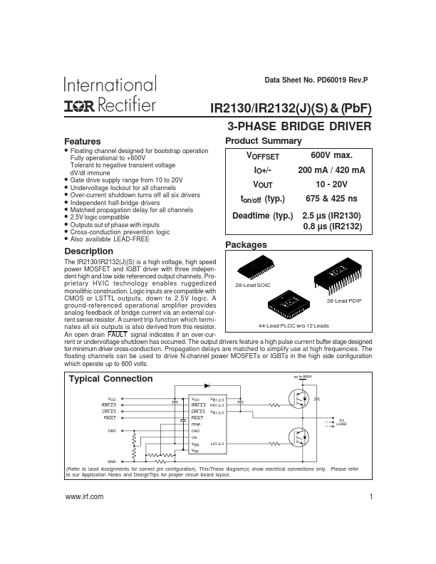 IR2132PBF International Rectifier