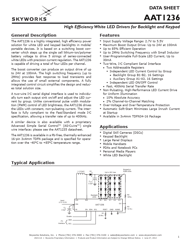 AAT1236 Skyworks Solutions