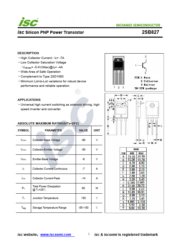 2SB827