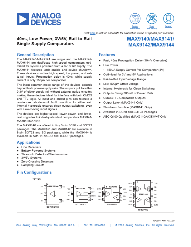 MAX9142 Analog Devices