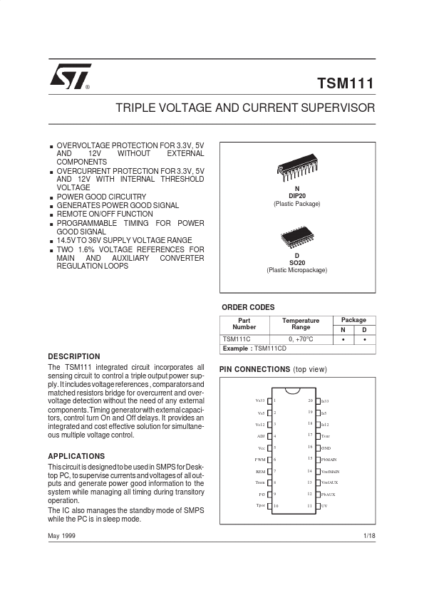 TSM111 STMicroelectronics