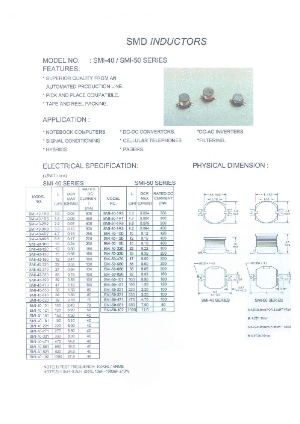 SMI-50-681 Micro Electronics